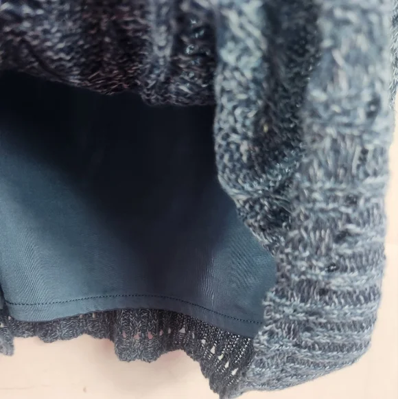 Lauren Ralph Lauren Preppy Breathable Summer Cable Knit Sweater Indigo Marl M - Picture 9 of 12